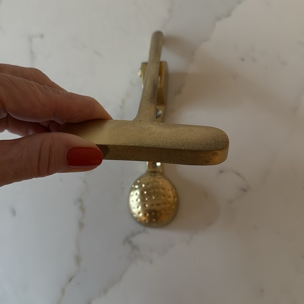 Metal Door knocker Golf Ball and Putter